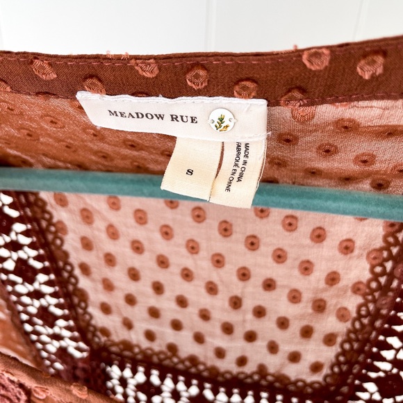 NEW! Anthropologie Swiss Dot Silk Blouse - Picture 5 of 8